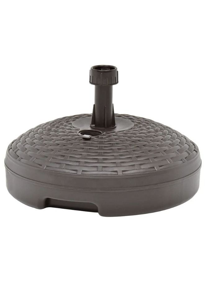 vidaXL Umbrella Base Sand/Water Filled 20 L Brown Plastic Rattan