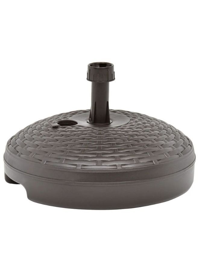 vidaXL Umbrella Base Sand/Water Filled 20 L Brown Plastic Rattan