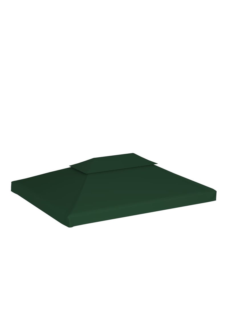 Stylish Gazebo Cover Canopy Replacement 310 g m² Green 3 x 4 m