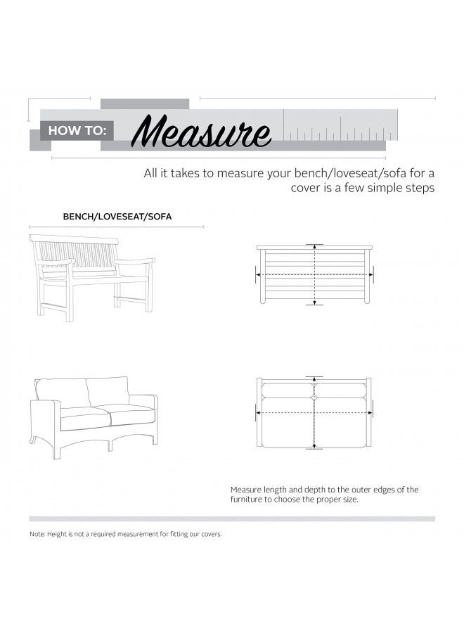 Classic Accessories Veranda Water-Resistant 88 Inch Patio Sofa/Loveseat Cover, Patio Furniture Covers