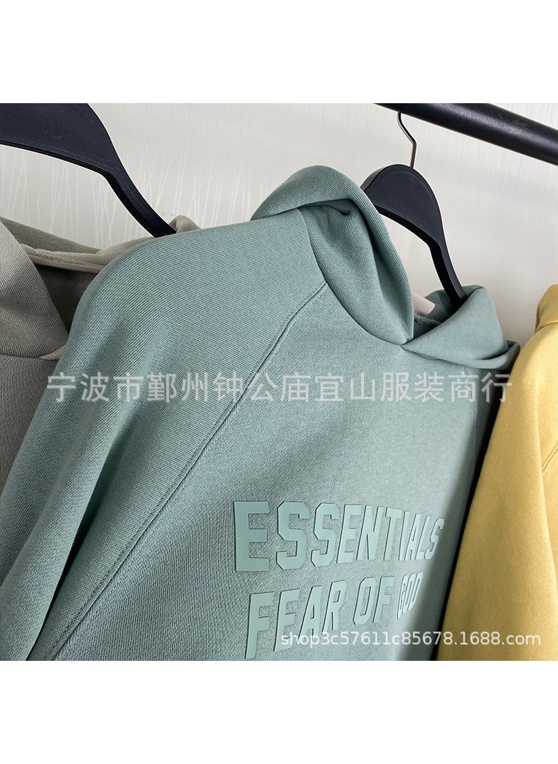 2023 SS Hoodie Silicone FOG Print Essentials Sand White