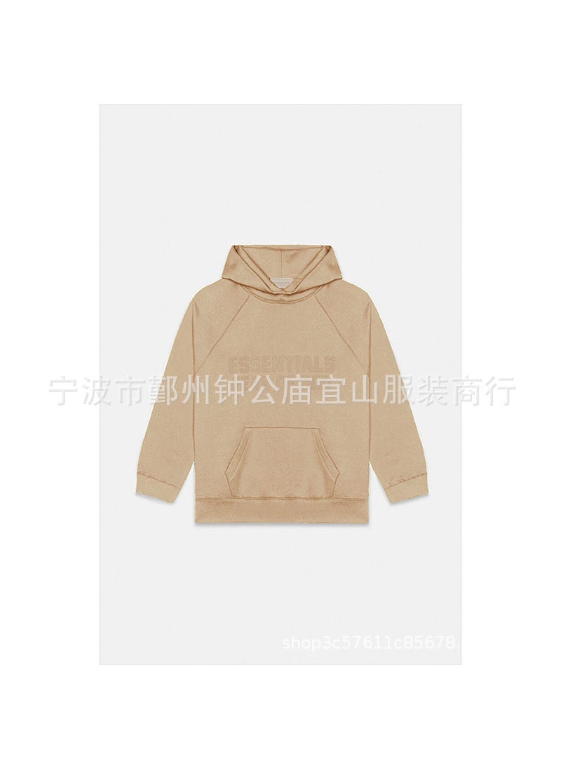 2023 SS Hoodie Silicone FOG Print Essentials Sand White