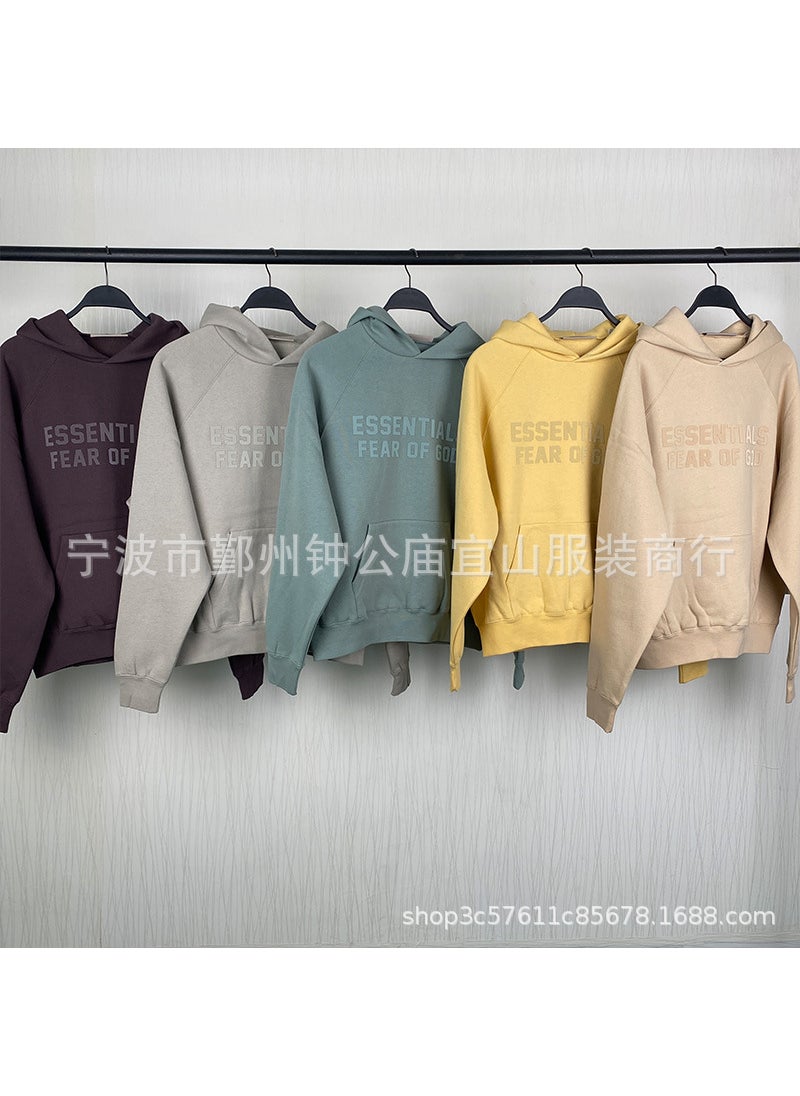 2023 SS Hoodie Silicone FOG Print Essentials Goose yellow