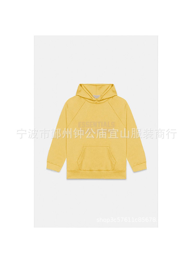 2023 SS Hoodie Silicone FOG Print Essentials Goose yellow