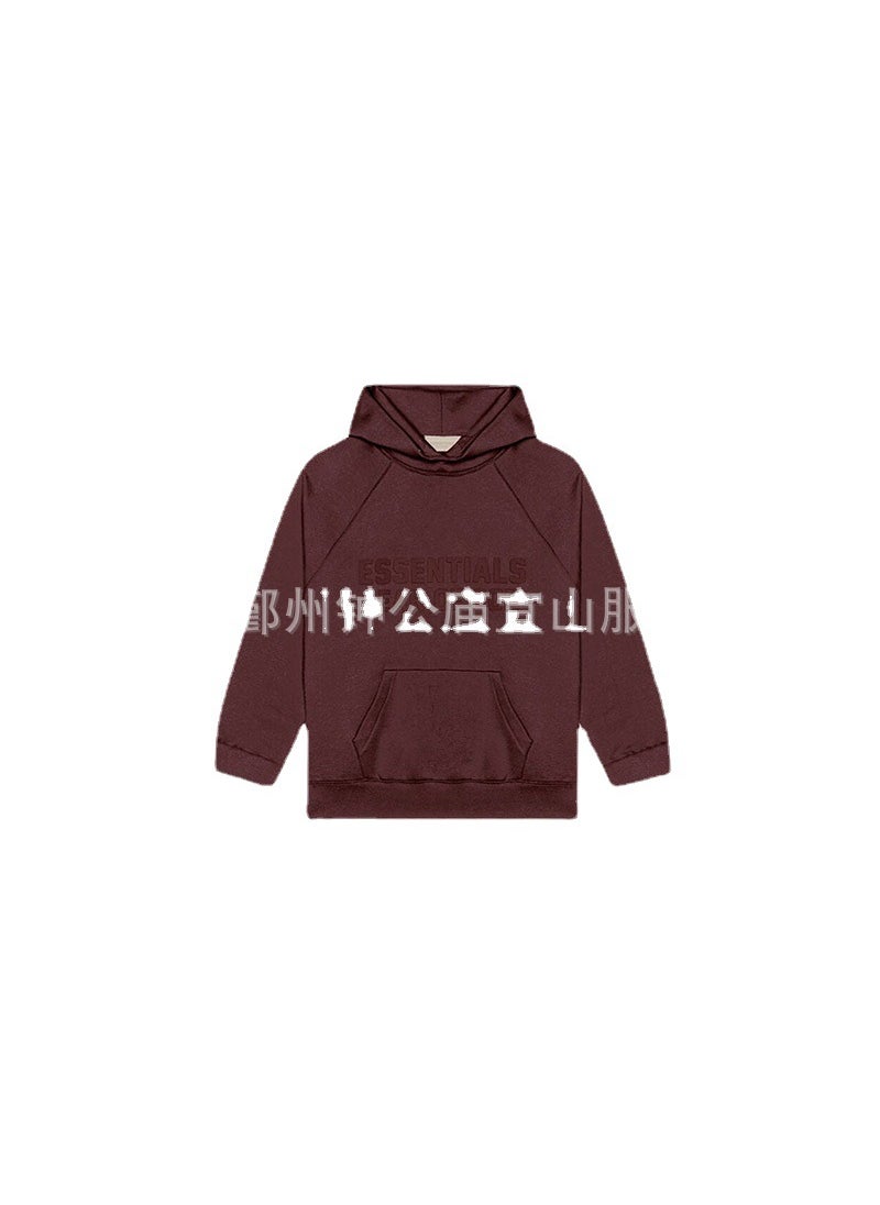 2023 SS Hoodie Silicone FOG Print Essentials Mei Zi