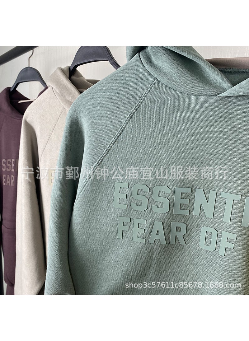 2023 SS Hoodie Silicone FOG Print Essentials Fog Blue