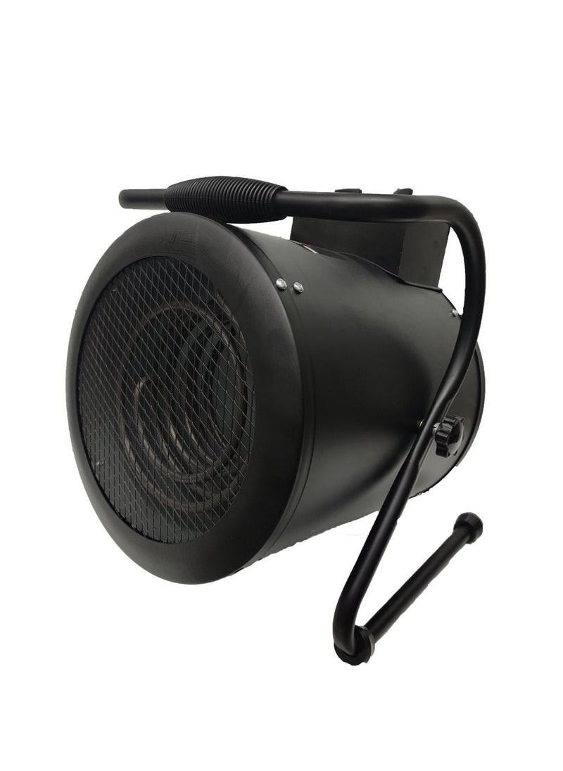 Industrial Fan Heater, 3KW Portable Electric Heater with Adjustable Thermostatic Control, Ipx4 Level Waterproof, Overheat Protection, 60m3 H-Area, AF-280m2/h