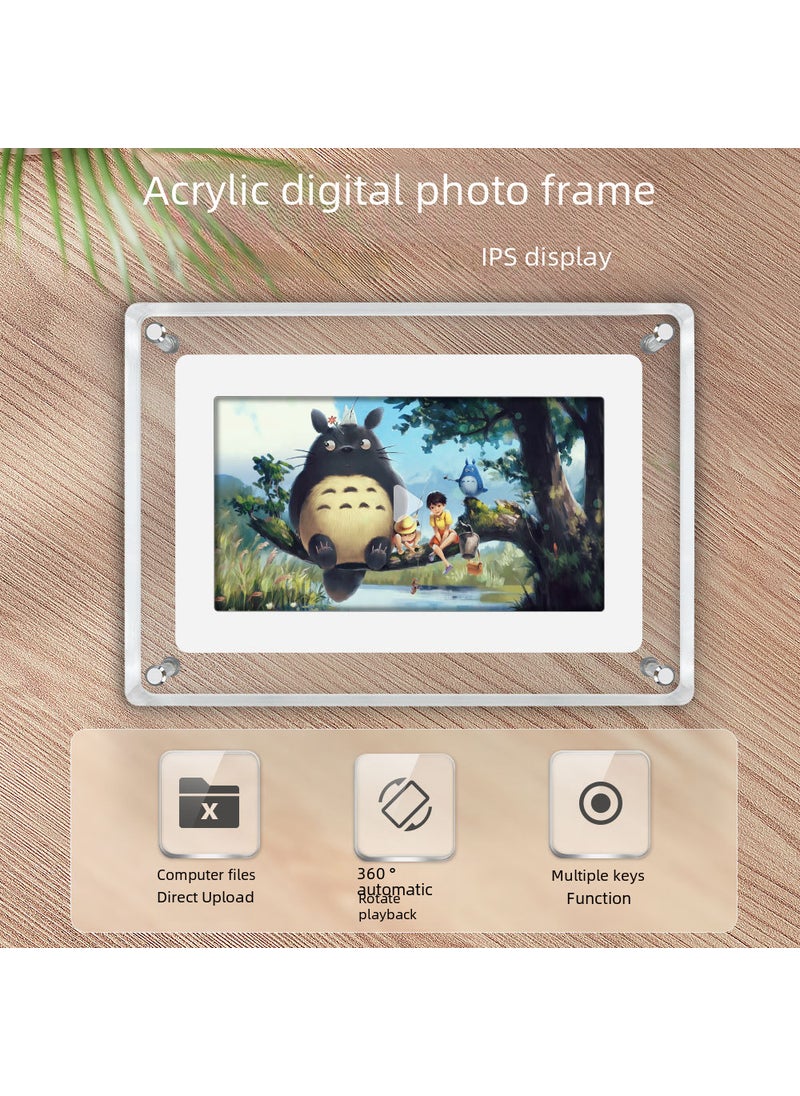 New 7-Inch Acrylic Digital Frame with Auto-Play British regulations