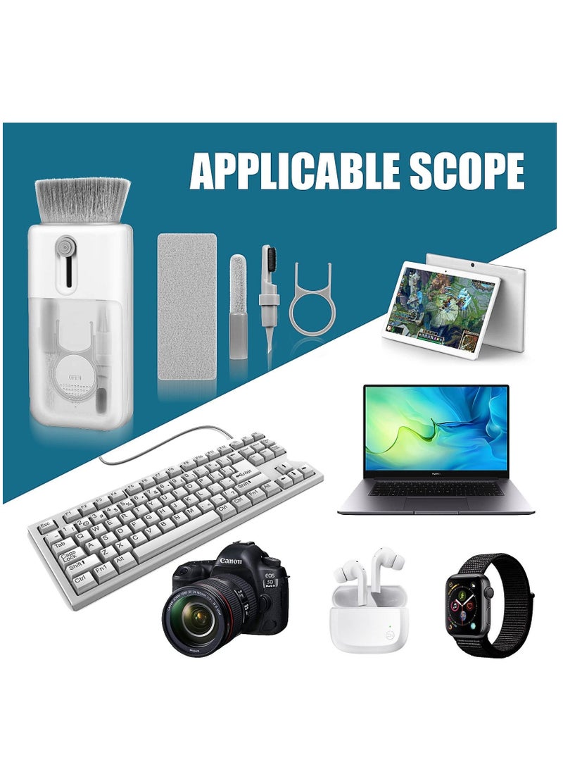 Cleaner Kit 6 in 1 for Airpod Multifunctional Keyboard Cleaner Earbud Cleaning Kit Tool with Cleaning Pen for iPhone Laptop Tablet PC Screen Keyboard Bluetooth Earphones