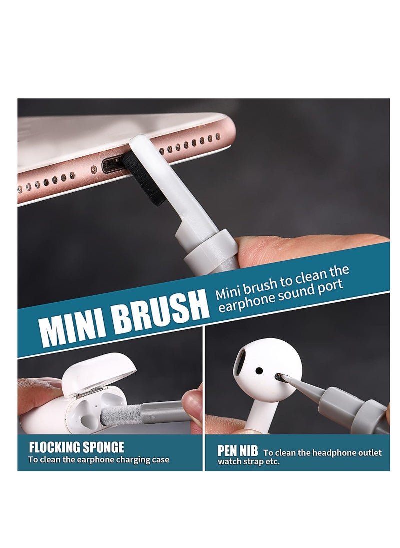 Cleaner Kit 6 in 1 for Airpod Multifunctional Keyboard Cleaner Earbud Cleaning Kit Tool with Cleaning Pen for iPhone Laptop Tablet PC Screen Keyboard Bluetooth Earphones