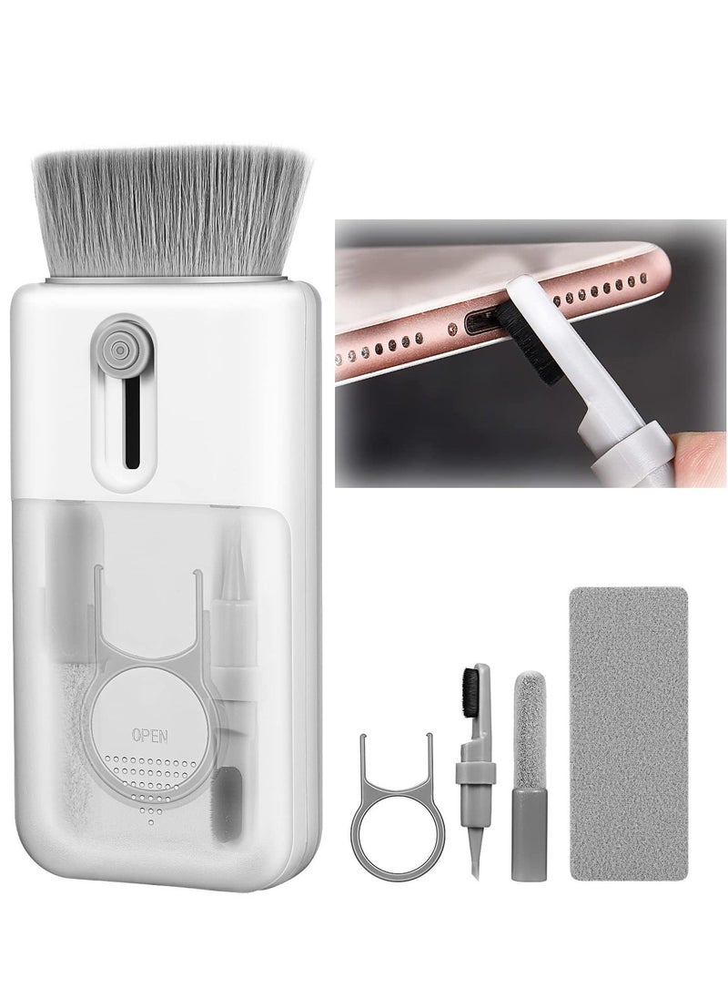Cleaner Kit 6 in 1 for Airpod Multifunctional Keyboard Cleaner Earbud Cleaning Kit Tool with Cleaning Pen for iPhone Laptop Tablet PC Screen Keyboard Bluetooth Earphones