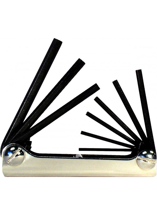 EKLIND 20912 Steel Handle Fold-up Hex Key allen wrench - 9pc set SAE Inch Sizes .050-3/16