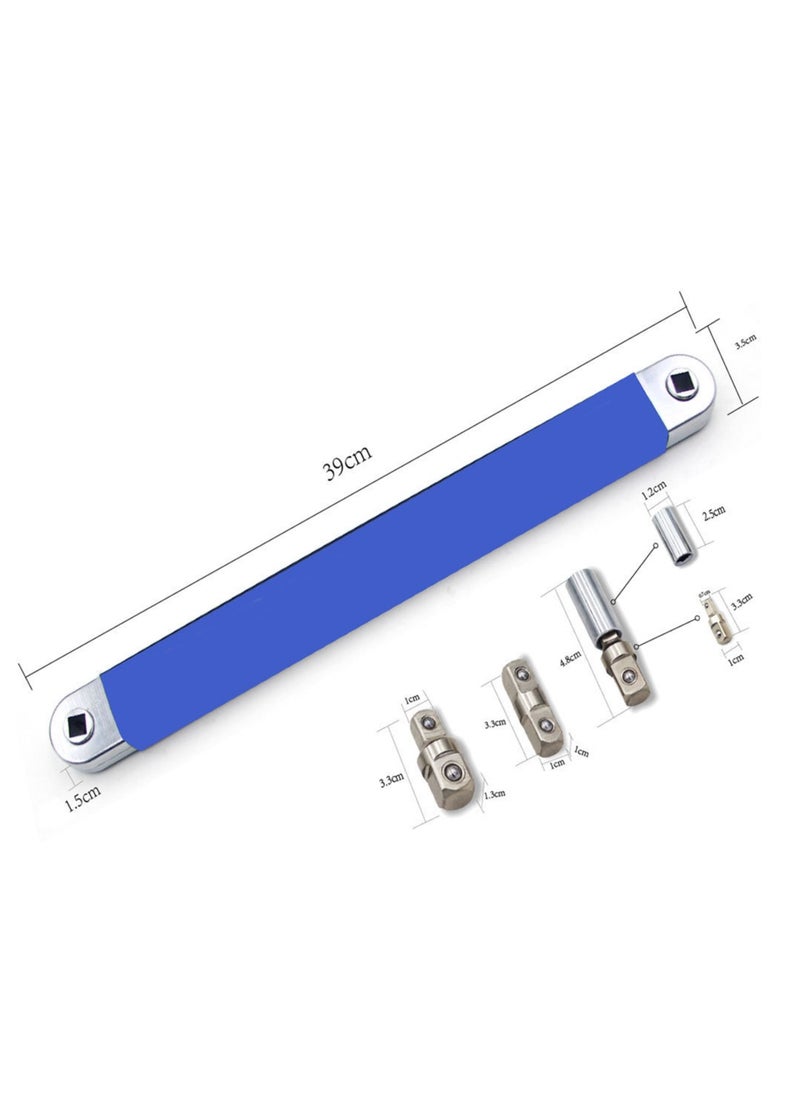 Offset Extension Wrench, Universal Ratchet Extension Wrench Set with 1/2