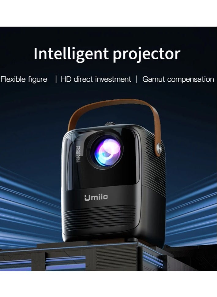 Projector A008 Intelligent Screen Projector 5G WiFi Bluetooth For Music TV Game Casting