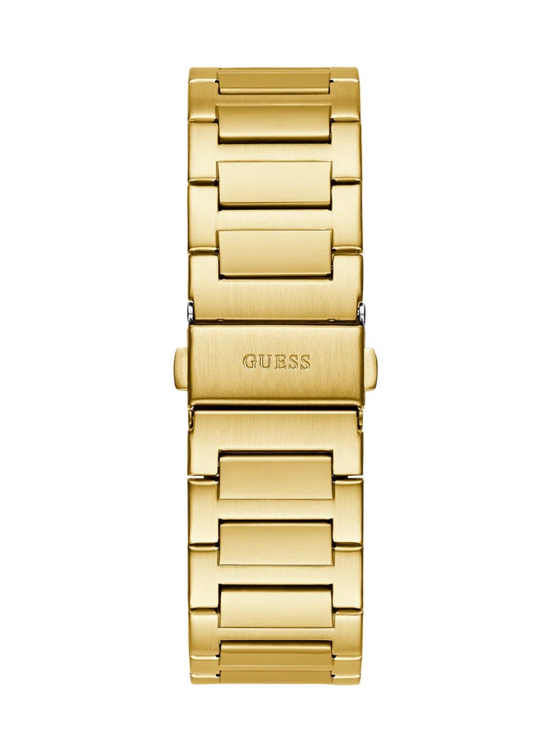 Vinyl Men’s Gold Tone Analog Quartz Stainless Steel Watch GW0789G2 - 44mm