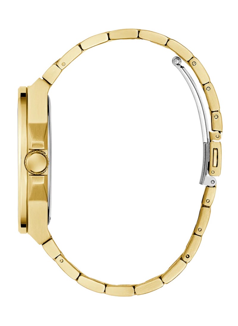 Vinyl Men’s Gold Tone Analog Quartz Stainless Steel Watch GW0789G2 - 44mm