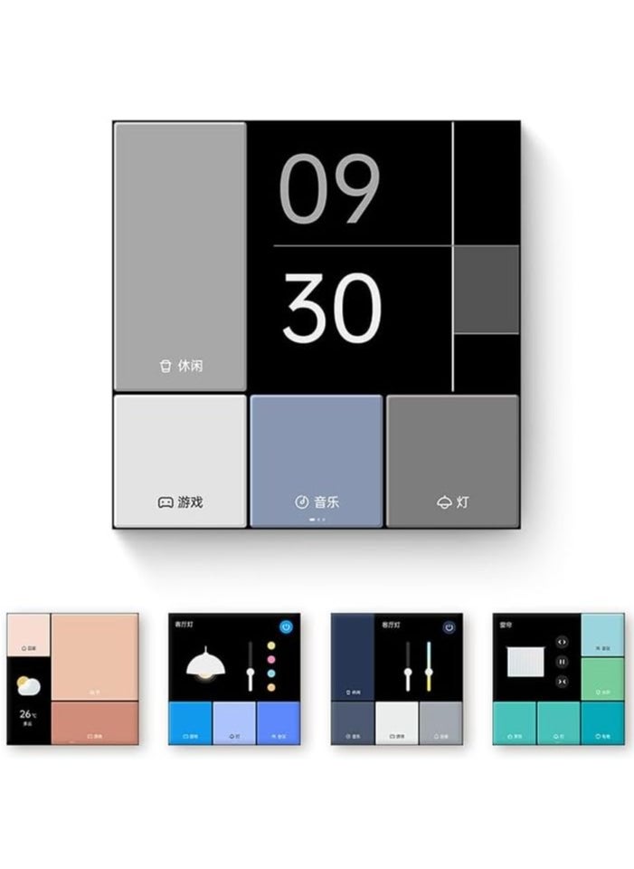 Smart Magic Switch S1E Global Version Touch Control 4 Full LED Timer Calendar Power Statistics Scene Setting Remote Work with Homekit Aqara APP