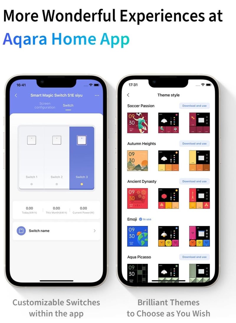 Smart Magic Switch S1E Global Version Touch Control 4 Full LED Timer Calendar Power Statistics Scene Setting Remote Work with Homekit Aqara APP