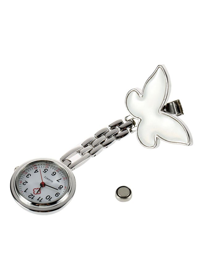 Butterfly Pendant Nurse Analog Pocket Watch JEC003102