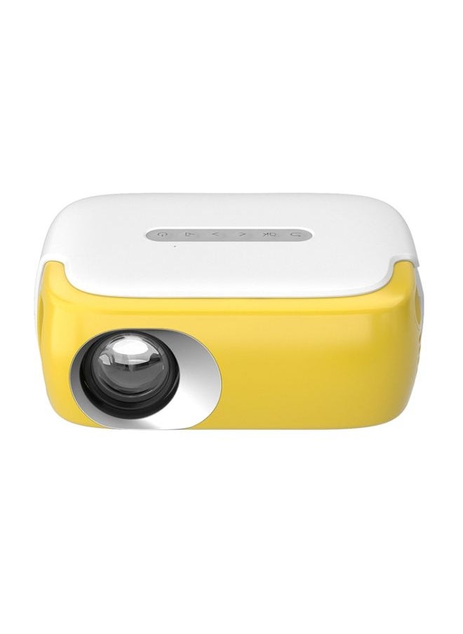 DR-860 1920x1080 1000 Lumens Portable Home Theater LED Projector, Plug Type:AU Plug(Yellow  White)