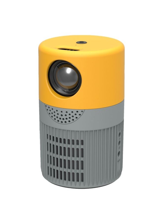 T400 100 inch Screen 3000 Lumens LED Mini Projector, Plug Type:AU Plug(Grey Yellow)