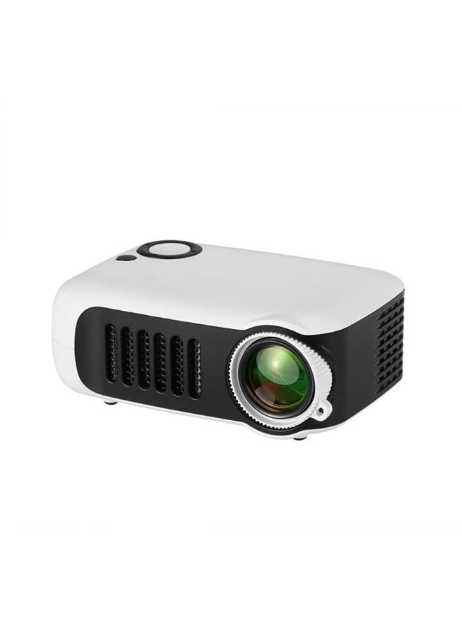 A2000 Portable Projector 800 Lumen LCD Home Theater Video Projector, Support 1080P, AU Plug (White)