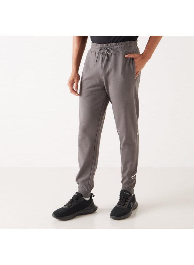 Kappa Logo Detail Joggers with Elasticated Waistband and Pockets