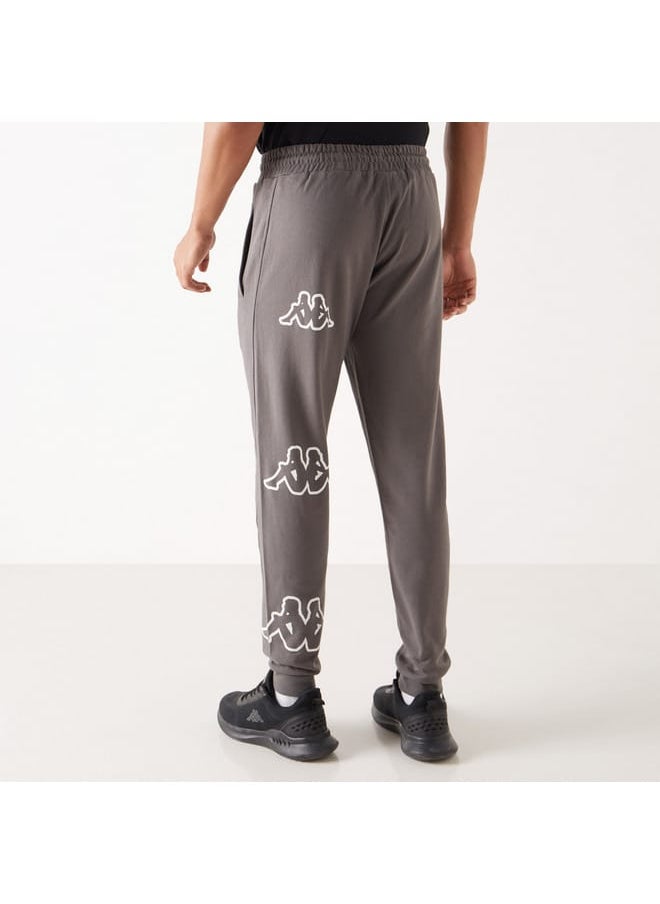 Kappa Logo Detail Joggers with Elasticated Waistband and Pockets