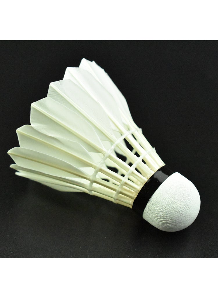 Durable Duck Feather Badminton Shuttlecocks with Lights Goose feather, No. 7 (match training)