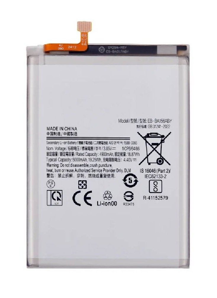 Replacement Internal Premium Battery Compatible For Samsung Galaxy A15 5G