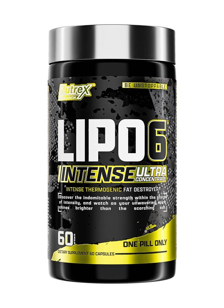 Nutrex research, Lipo 6 Intense Ultra Concentrate, 60 Caps