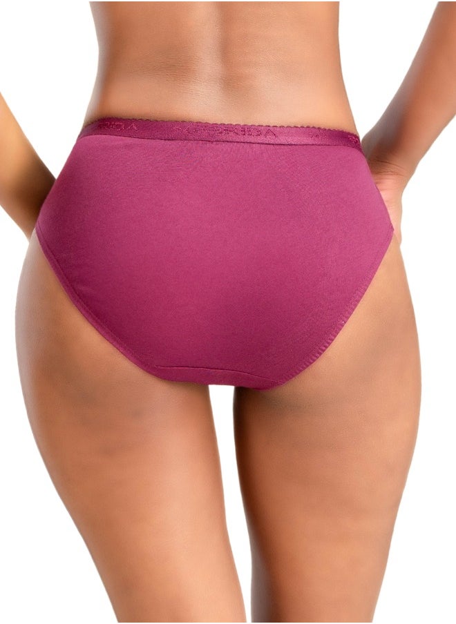 Brida Ladies Cotton Rich Full Coverage Non-Padded Bra & Solid Panties Combo - Seamless Wireless T-Shirt Bra with Double Layer Side Support Shaper - Celebra Mould & Bella