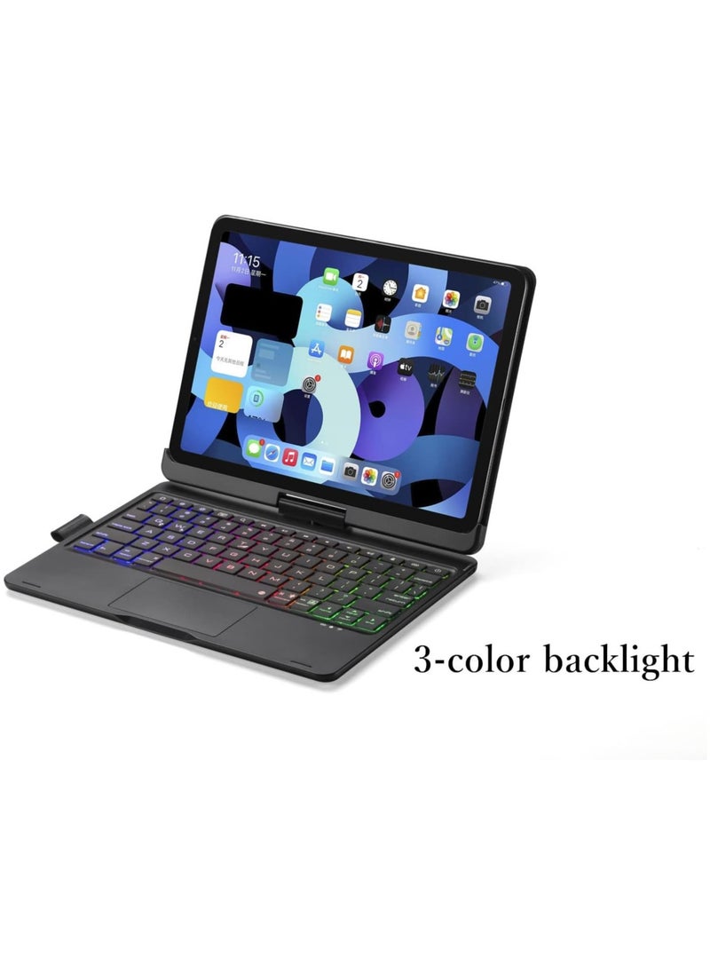 Magic Keyboard for iPad Air 5th 4th Generation iPad Pro 11 360 Rotatable Magic Keyboard Case with Touchpad, Backlits Bluetooth Magic Keyboard Flip Smart Cover for iPad 10.9 inch/Pro 11 inch (Black)