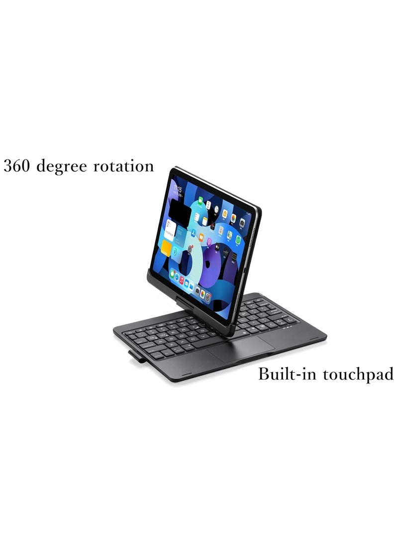 Magic Keyboard for iPad Air 5th 4th Generation iPad Pro 11 360 Rotatable Magic Keyboard Case with Touchpad, Backlits Bluetooth Magic Keyboard Flip Smart Cover for iPad 10.9 inch/Pro 11 inch (Black)