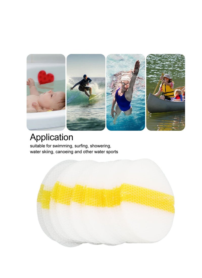 Baby Waterproof Ear Stickers, 30 Pcs Disposable Ear Covers, Baby Waterproof Ear Protector, for Swimming Showering Surfing Snorkeling and Other Water Sports Kids