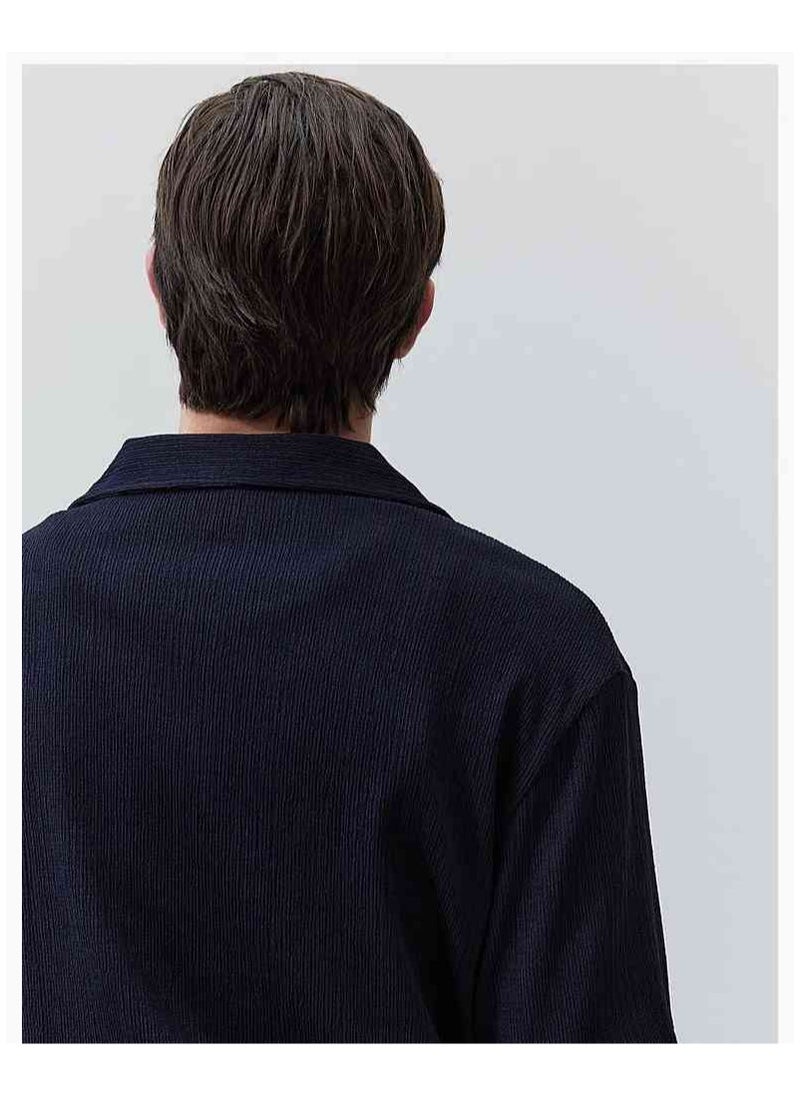 HM Autumn New Casual Loose Short Sleeved Shirt