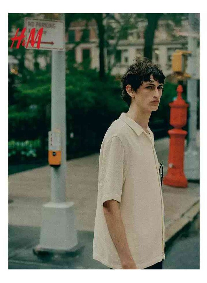 HM Autumn New Casual Loose Short Sleeved Shirt