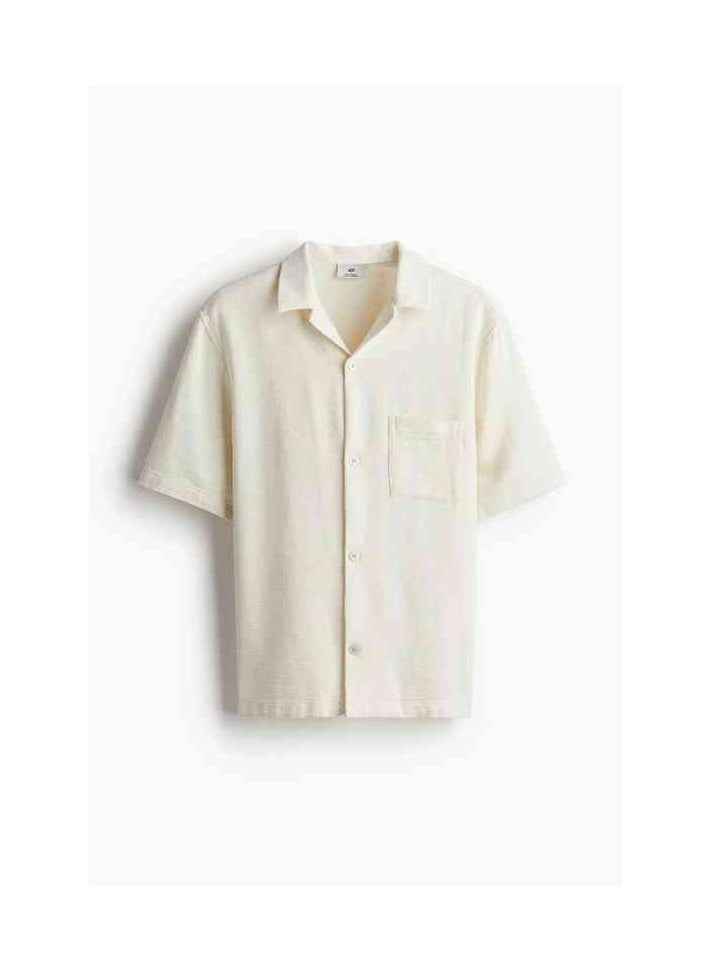 HM Autumn New Casual Loose Short Sleeved Shirt