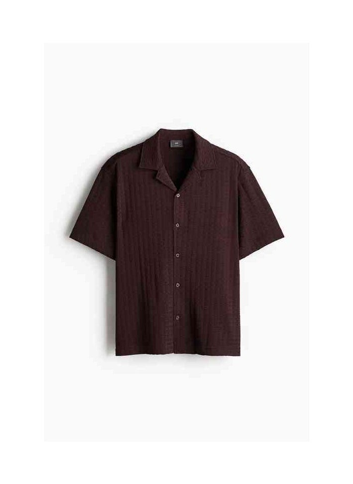 HM Autumn New Casual Loose Short Sleeved Shirt