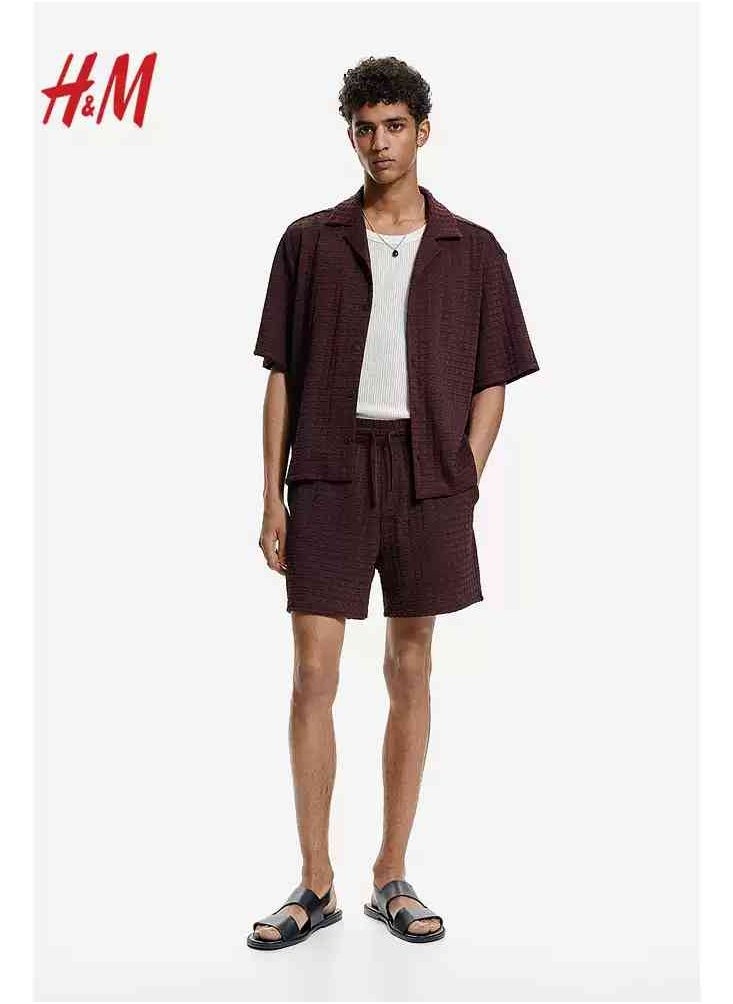 HM Autumn New Casual Loose Short Sleeved Shirt