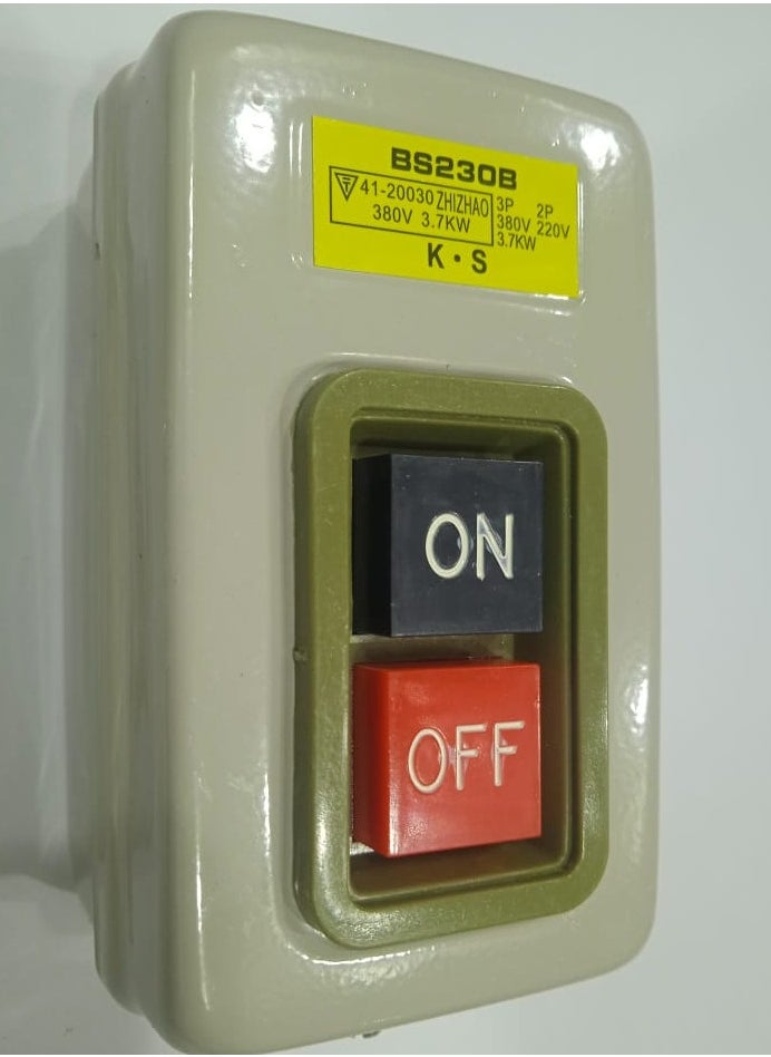 Self-locking 3P On/Off Push Button Switch AC 220V/380V BS230B ONS
