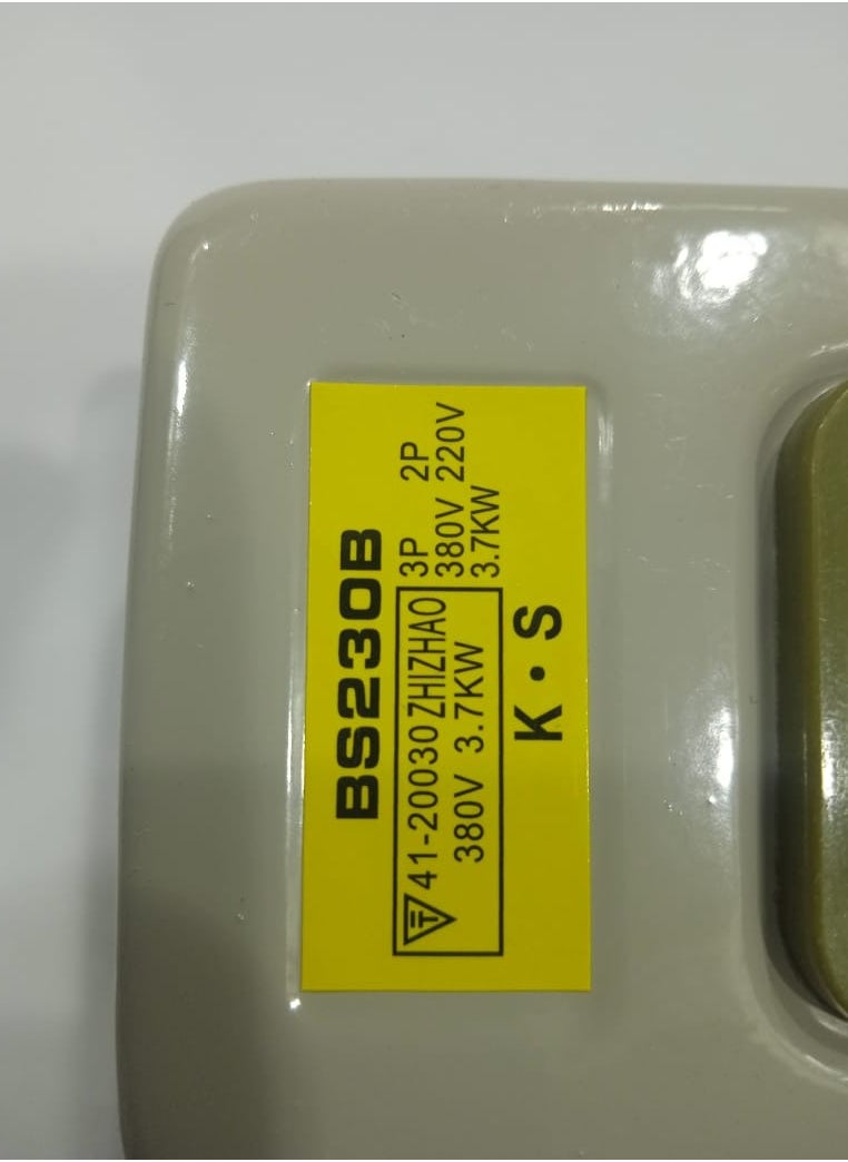 Self-locking 3P On/Off Push Button Switch AC 220V/380V BS230B ONS