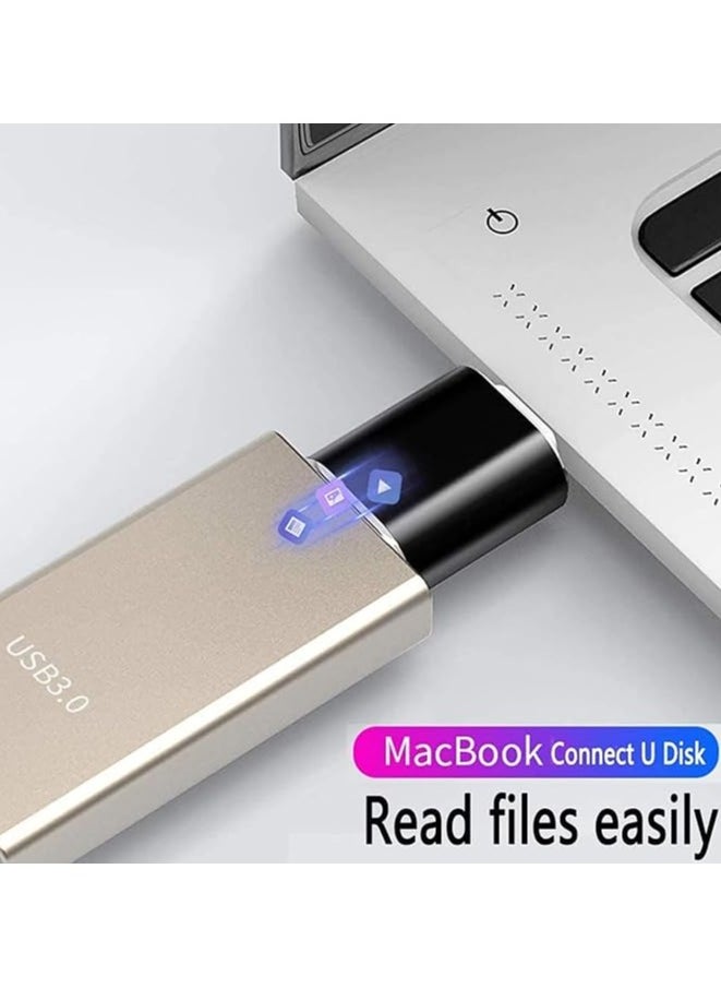 USB C to USB 3.0 Adapter, USB C Male to USB A Female OTG Adapter Compatible with MacBook, Samsung Galaxy Note 8, Galaxy S8+, S9, Google Pixel etc. - USB C to USB 3.0 (F)