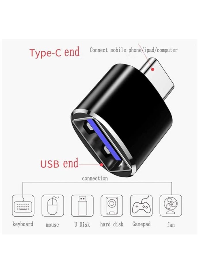 USB C to USB 3.0 Adapter, USB C Male to USB A Female OTG Adapter Compatible with MacBook, Samsung Galaxy Note 8, Galaxy S8+, S9, Google Pixel etc. - USB C to USB 3.0 (F)