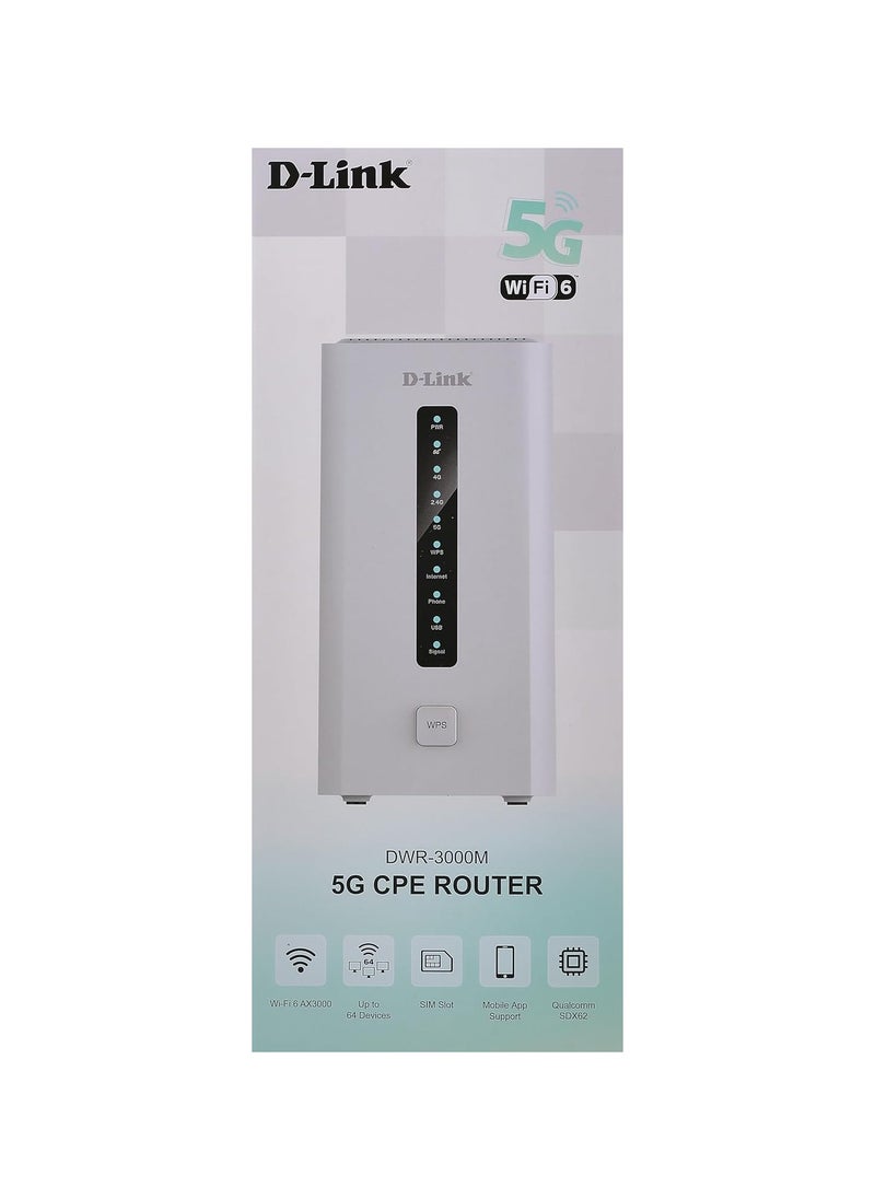 D-Link DWR-3000M 5G CPE WiFI 6 AX3000 Wireless Dual Band Gigabit Router