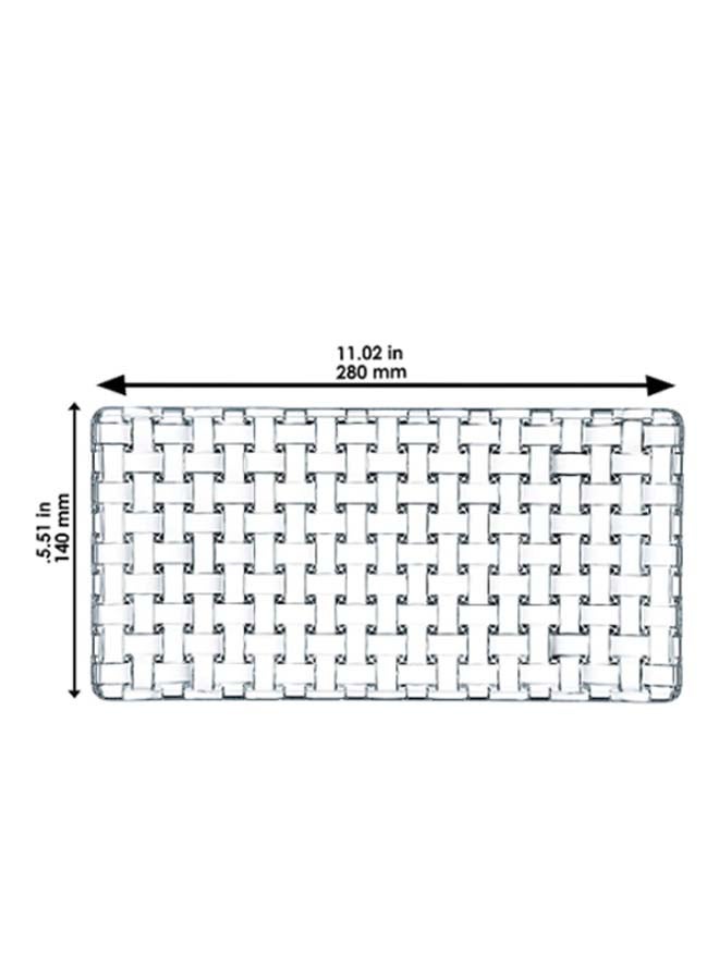 Bossa Nova Rectangular Platter Clear 280 x 140mm