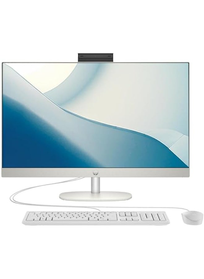 All-in-One Desktop 2024 PC 27-Inch Display, Core i7-1355U Processor/16GB RAM/512GB SSD/Intel Iris XE Graphics/Windows 11 Pro English Shell White