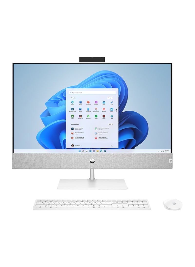 Pavilion 27-CA2152NH AIO With 27-Inch Display, Core i7-13700 Processor/64GB RAM/1TB SSD/4GB NVIDIA GeForce RTX 3050 Graphics/Windows 11 Pro English White