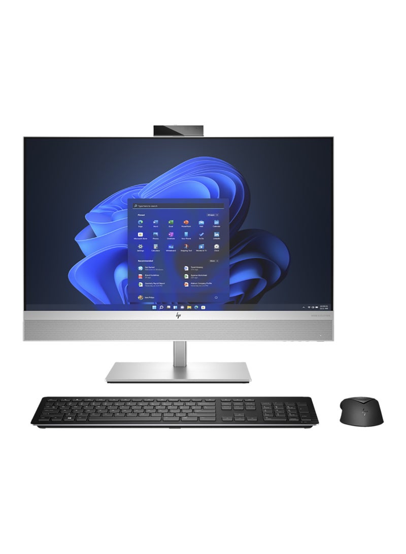 EliteOne 870 G9 AIO With 27-Inch Display, Core i7-14700 Processor/16GB RAM/512GB SSD/Intel UHD 770 Graphics/Windows 11 Pro English Silver