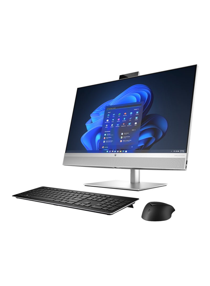 EliteOne 870 G9 AIO With 27-Inch Display, Core i7-14700 Processor/16GB RAM/512GB SSD/Intel UHD 770 Graphics/Windows 11 Pro English Silver